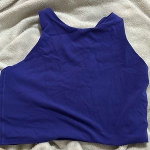 Athleta Conscious Crop Sports Bra D/DD Noble Blue